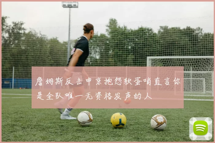 詹姆斯反击申京抱怨软蛋哨直言你是全队唯一无资格发声的人